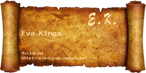 Eva Kinga névjegykártya