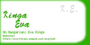 kinga eva business card